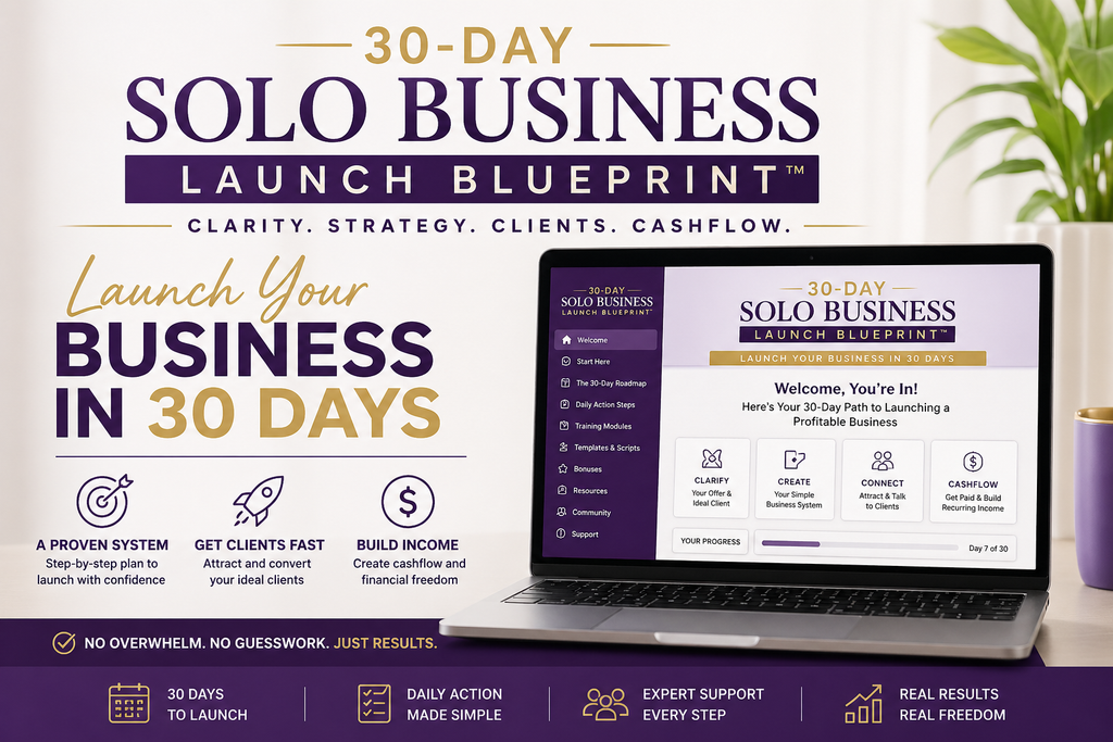 30-Day Solo Business Launch Blueprint